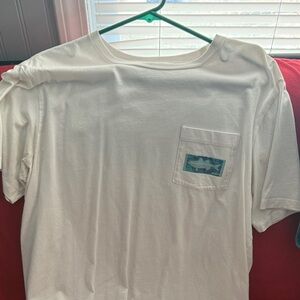 Vineyard Vines Cream Pocket Tee